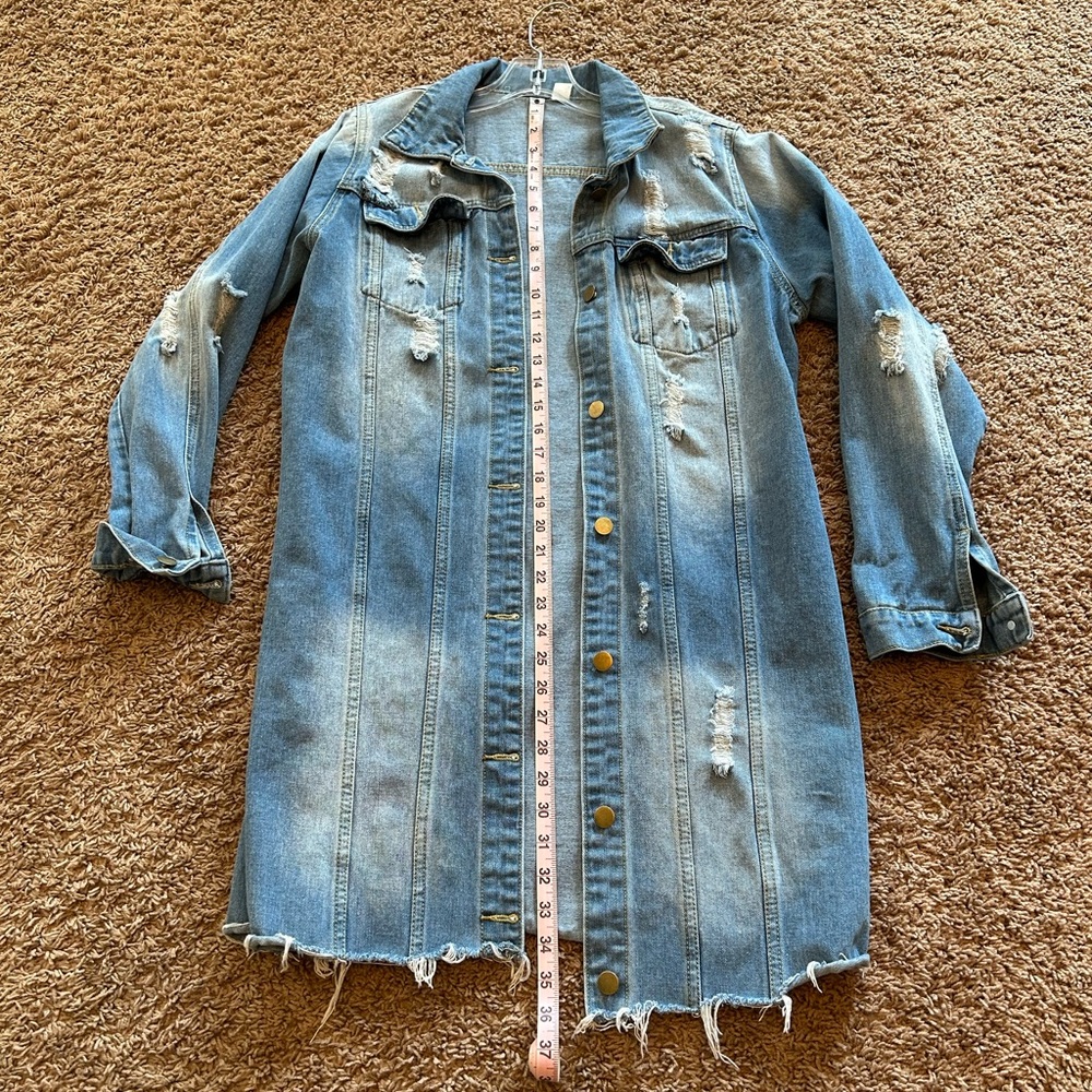Distressed Denim Jacket - Picture 2 of 6